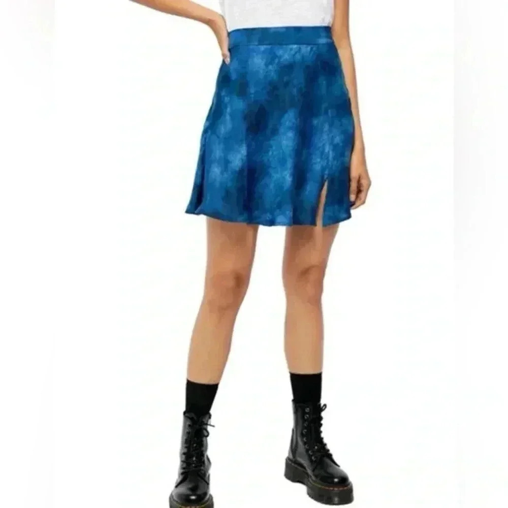 Free People Martine Flirt Tie-Dyed Mini Skirt Size 0 NWOT
